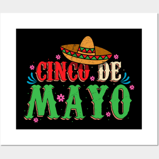 Cinco De Mayo Mexican Fiesta Posters and Art